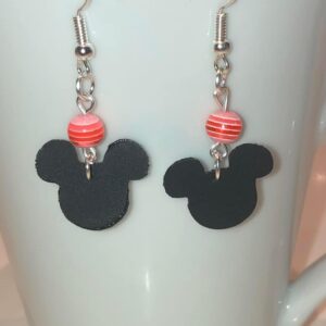 Boucles d’oreilles en similicuir Mickey